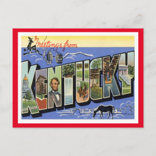 Carte Postale Vintage voyage du Kentucky