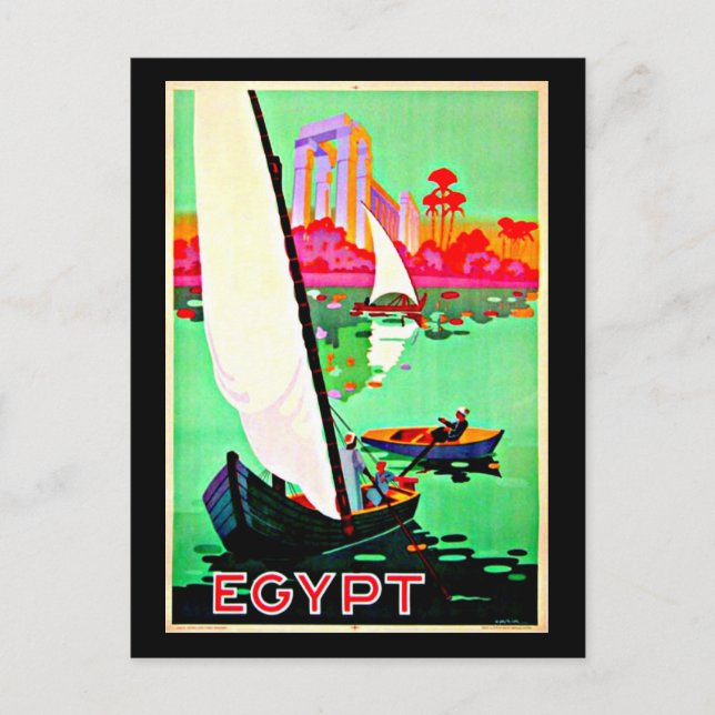 Carte postale Vintage voyage-Égypte (Devant)