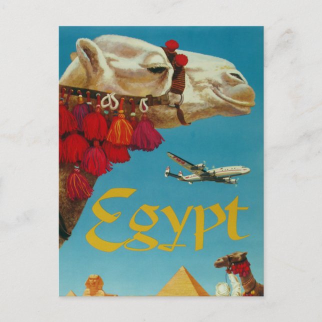 Carte postale Vintage voyage égyptienne (Devant)