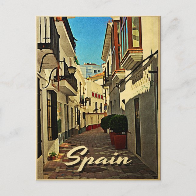 Carte Postale Vintage voyage espagnol (Devant)