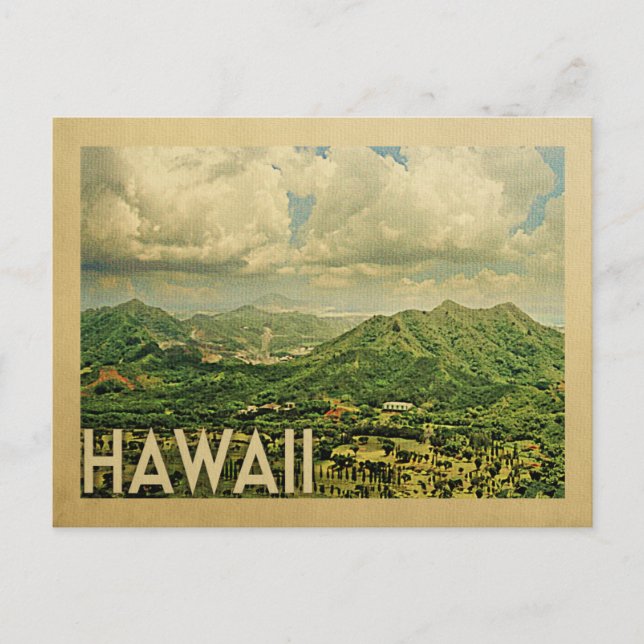 Carte postale Vintage voyage Hawaii (Devant)