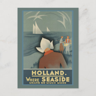 Carte postale Vintage voyage Hollande
