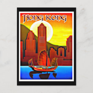 Carte postale Vintage voyage-Hong Kong