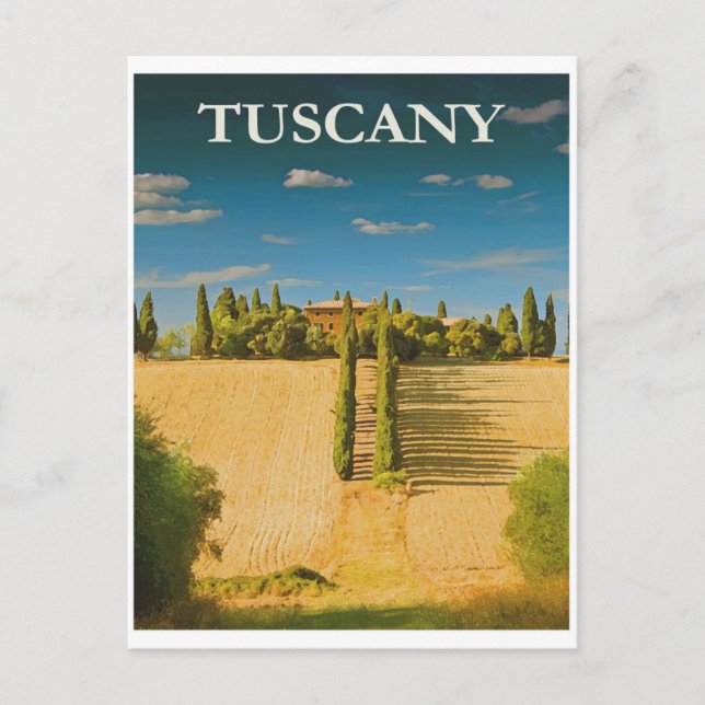 Carte postale Vintage voyage Italie Toscane (Devant)