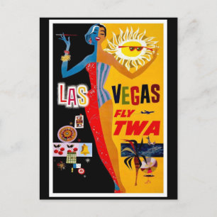Carte postale Vintage voyage-Las Vegas