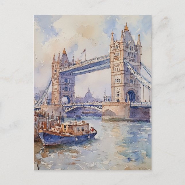 Carte postale Vintage voyage Londres (Devant)