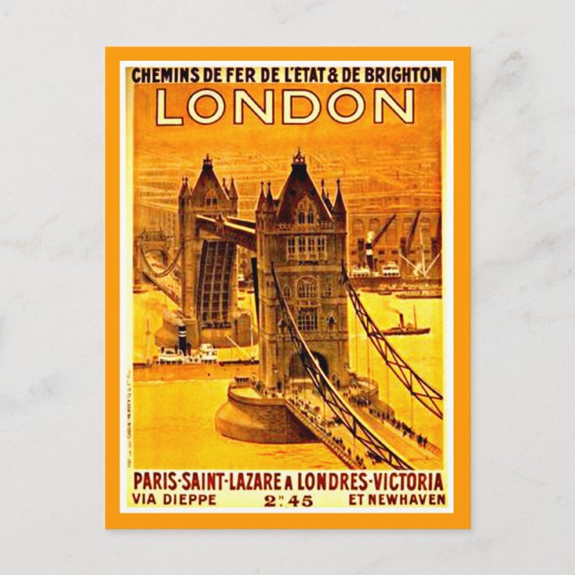 Carte postale Vintage voyage-Londres 2 (Devant)