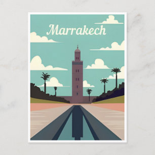 Carte Postale Vintage voyage Maroc maroc tourisme Marrakech