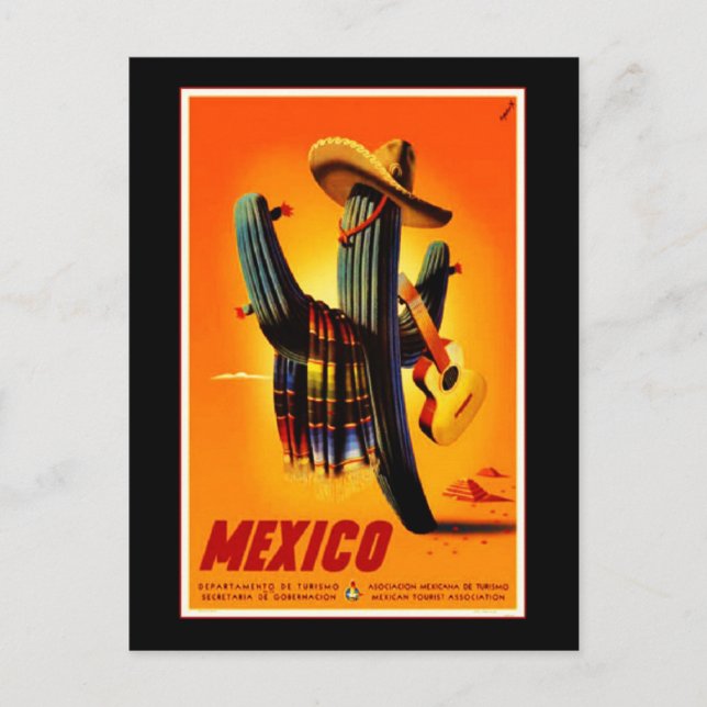 Carte postale Vintage voyage-Mexique (Devant)