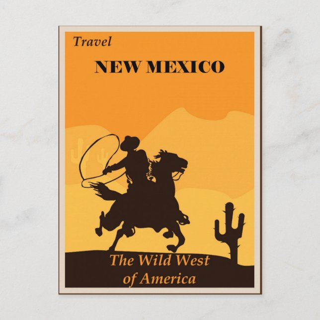 Carte postale Vintage voyage Nouveau-Mexique (Devant)