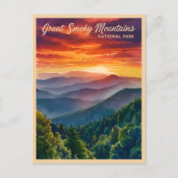 Vintage voyage Parc national des Great Smoky Mount