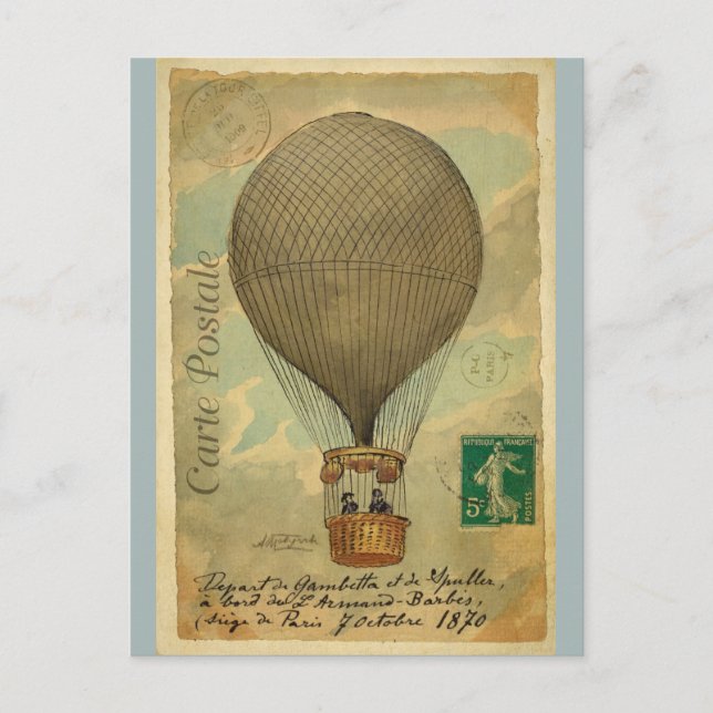 Carte postale Vintage voyage Paris France (Devant)