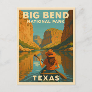 Carte Postale Vintage voyage rétro Big Bend National Park Texas