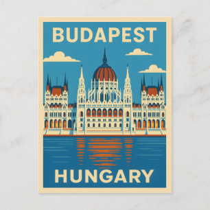 Carte Postale Vintage voyage rétro Budapest Hongrie Pittoresque