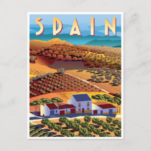 Carte Postale Vintage voyage rétro Espagne tourisme Espana