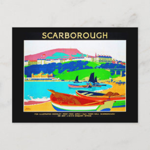 Carte postale Vintage voyage-Scarborough