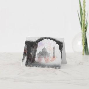 Carte postale Vintage voyage Taj Mahal - Inde clas