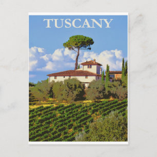 Carte postale Vintage voyage Toscane Italie