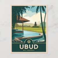 Vintage voyage Ubud Bali Indonésie Rétro Pittoresq