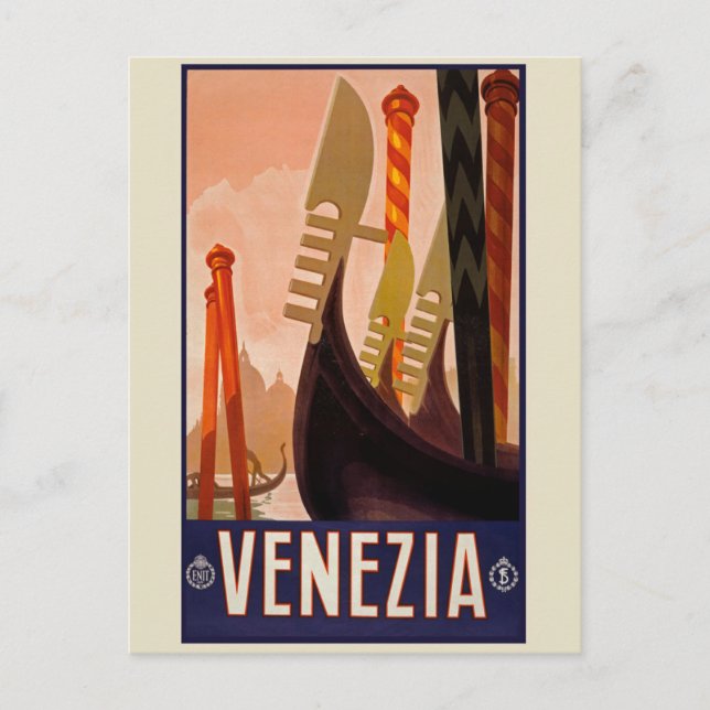 Carte postale Vintage voyage Venice, Italie (Devant)