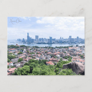 Carte Postale Vintage Voyage ville Xiamen Chine Rétro chinois