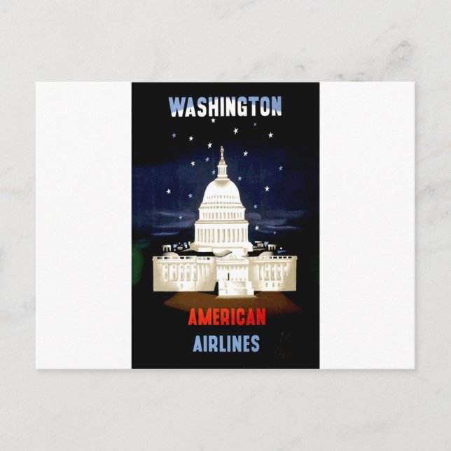 Carte Postale Vintage Washington DC Travel (Devant)