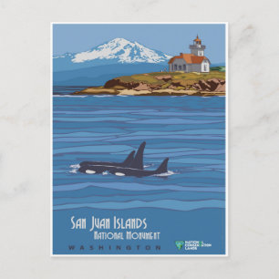 Carte Postale Vintage Washington San Juan