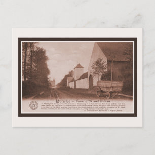 Carte Postale Vintage Waterloo Farm du Mont Saint-Jean