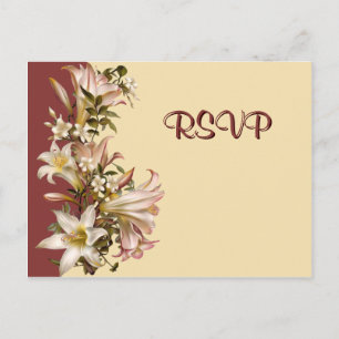 Carte postale Vintage Wedding RSVP