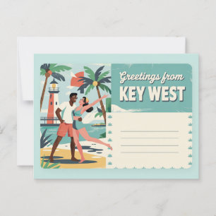 Carte postale vintage West   Salutations de