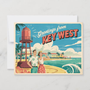 Carte postale vintage West   Salutations de