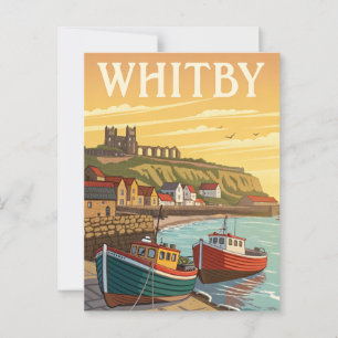 Carte Postale Vintage Whitby Travel