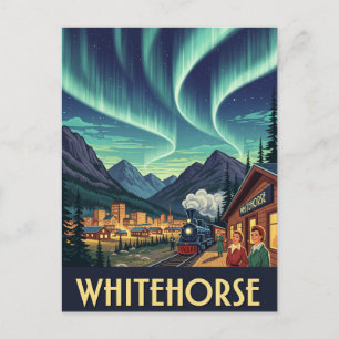 Carte Postale Vintage Whitehorse Yukon Canada Travel