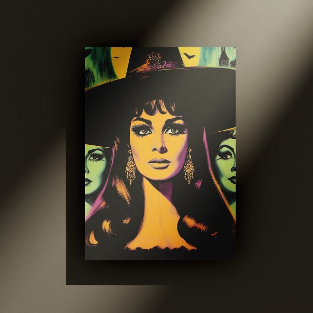 Carte Postale Vintage Witch (Créateur téléchargé)