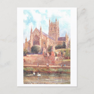 Carte Postale Vintage Worcester Cathedral