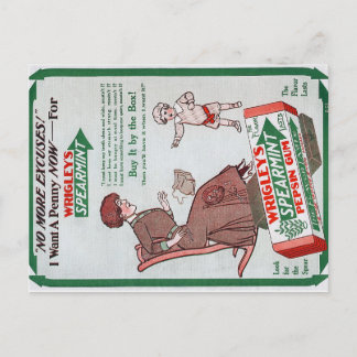 Carte postale vintage Wrigley's Gum Ad