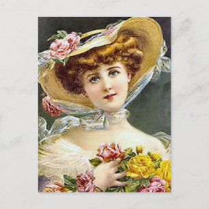 Carte Postale Vintages portraits et illustrations d'antiquités d