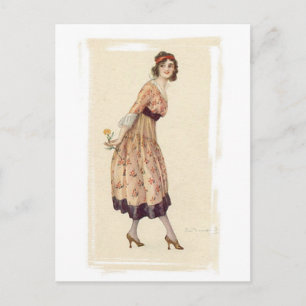 Carte Postale Vintages portraits et illustrations d'antiquités d
