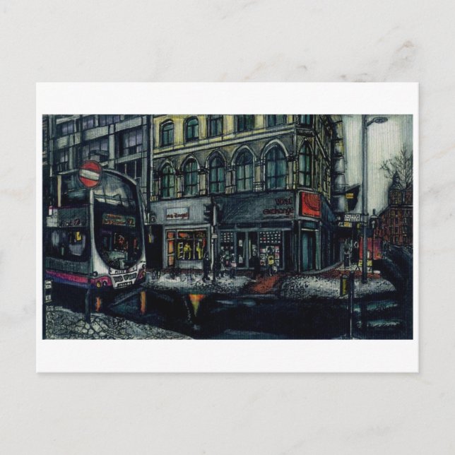 Carte Postale Vinyl Exchange par Anthony McCarthy (Devant)