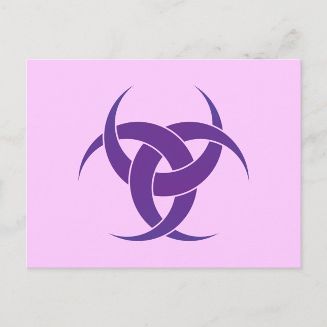 Carte Postale Violet 3 Crescents (Devant)