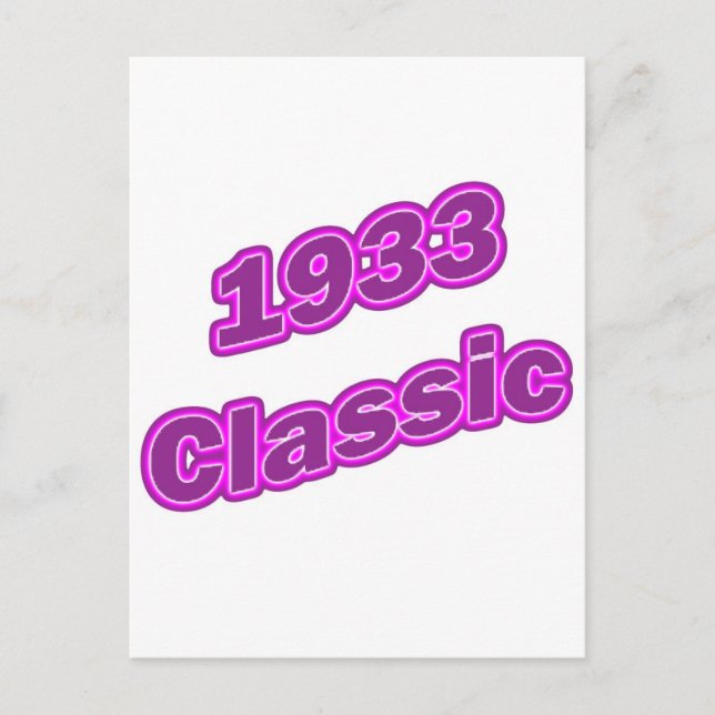 Carte Postale Violet classique 1933 (Devant)