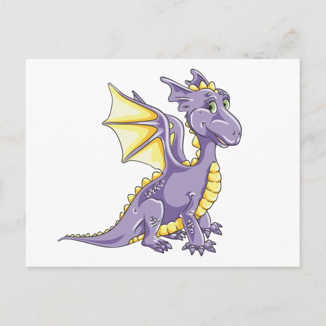 Carte Postale Violet de dragon (Devant)