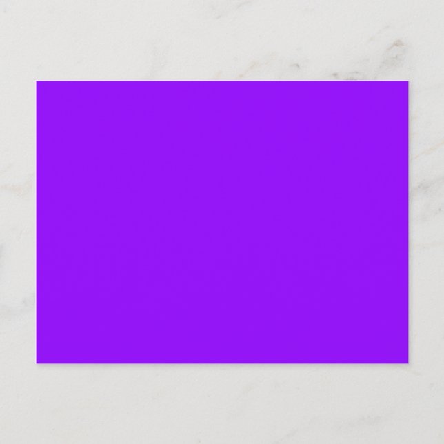 Carte Postale violet électrique couleur (Devant)