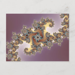 Carte Postale Violet - Fractal