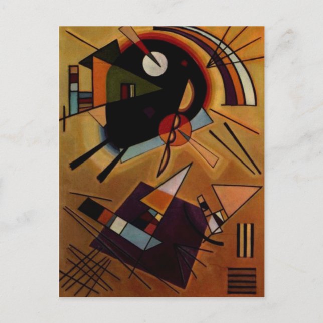 Carte Postale Violet noir Kandinsky (Devant)