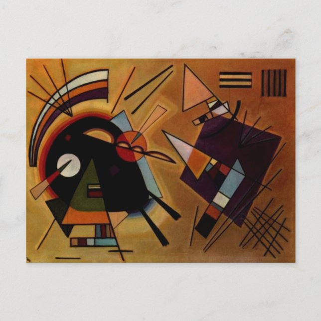 Carte Postale Violet noir Kandinsky (Devant)