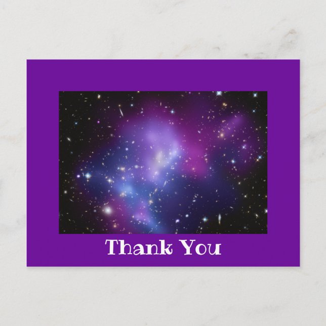 Carte Postale Violet violet photo Merci frontière (Devant)