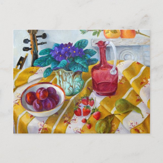 Carte Postale Violets africains 2012 (Devant)