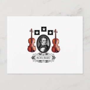 CARTE POSTALE VIOLINES POUR SCHUBERT