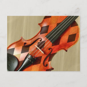 Carte Postale Violon arlequin